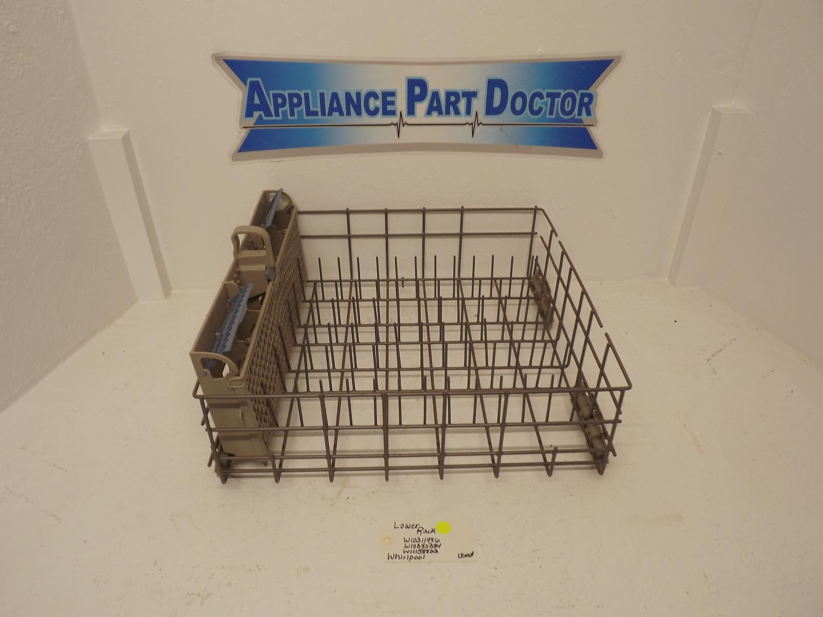 Whirlpool Dishwasher W10311986 W10380384 W10473836 Lower Rack Used Whirlpool Dishwasher W10311986 W10380384 W10473836 Lower Rack Used
